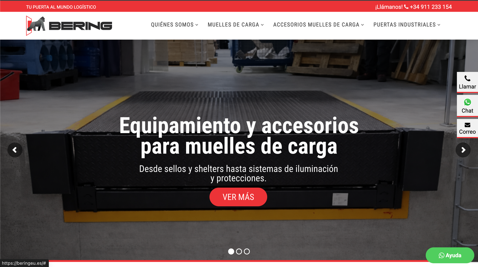 Sitio web Bering desarrollado por Nuvex