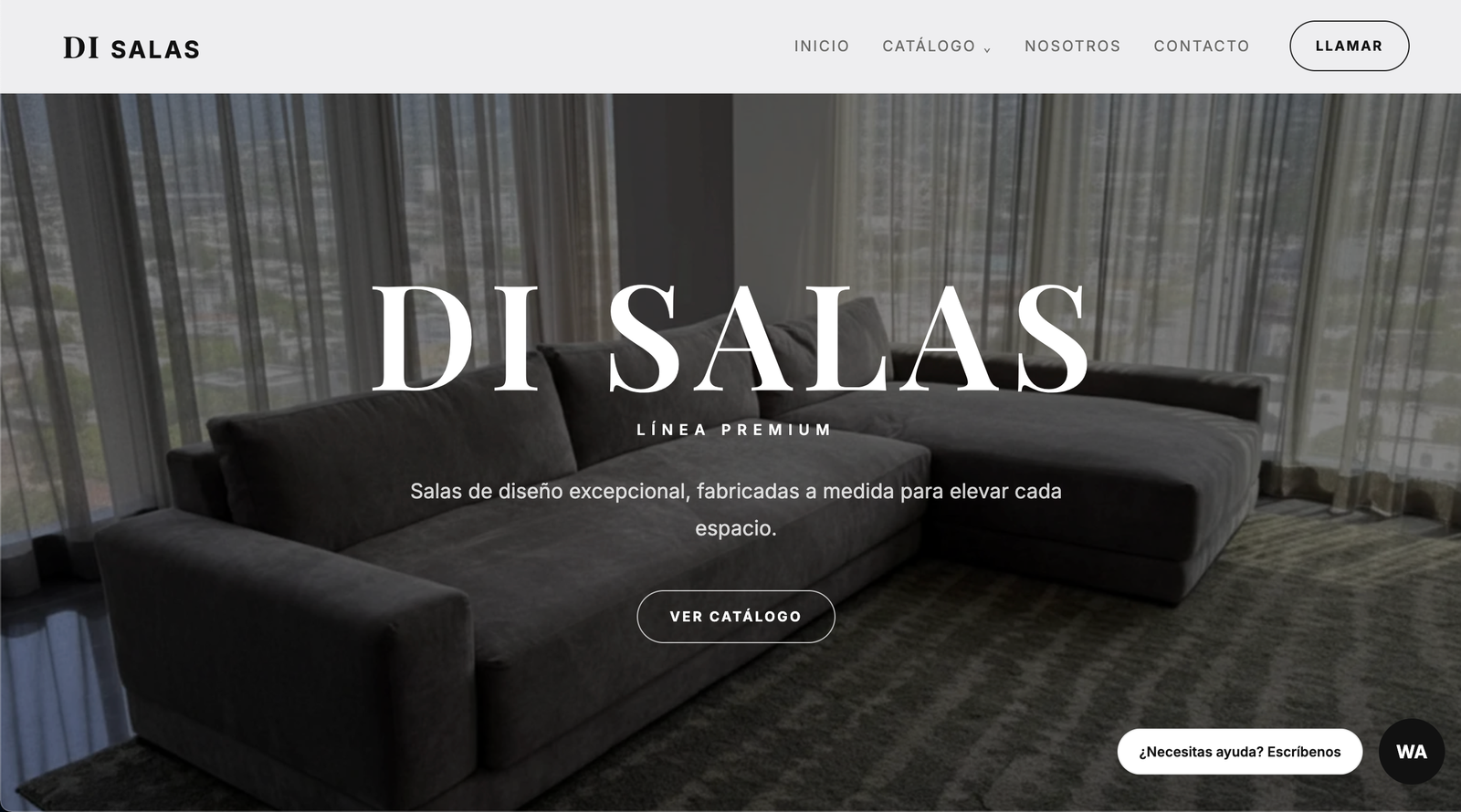 Sitio web de DI Salas desarrollado por Nuvex