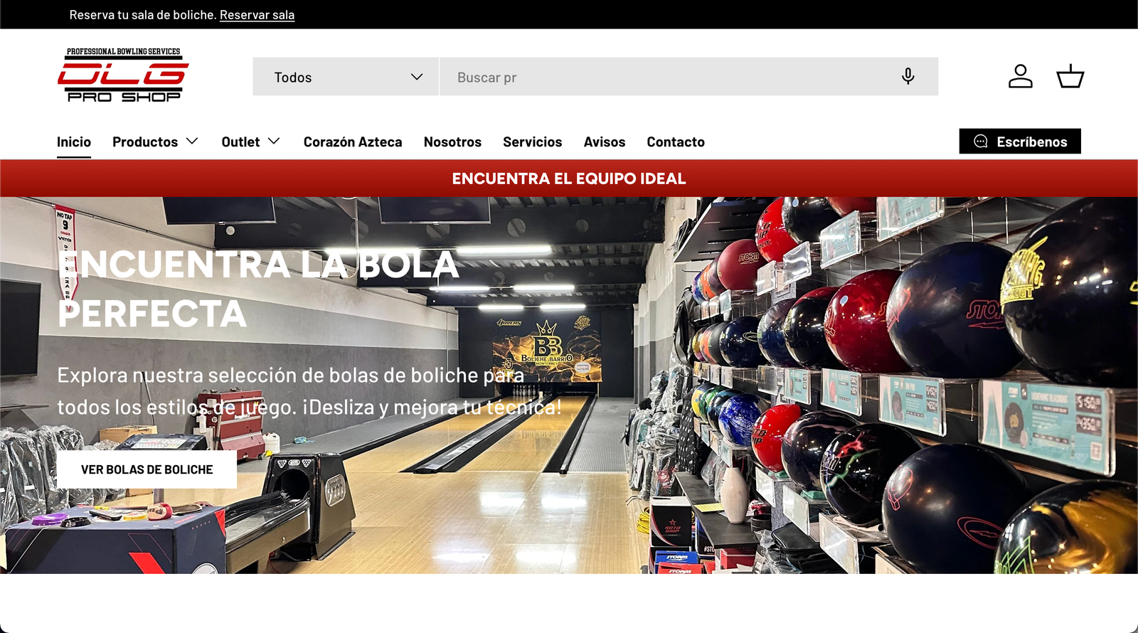 Tienda en línea DLG Pro Shop desarrollada por Nuvex