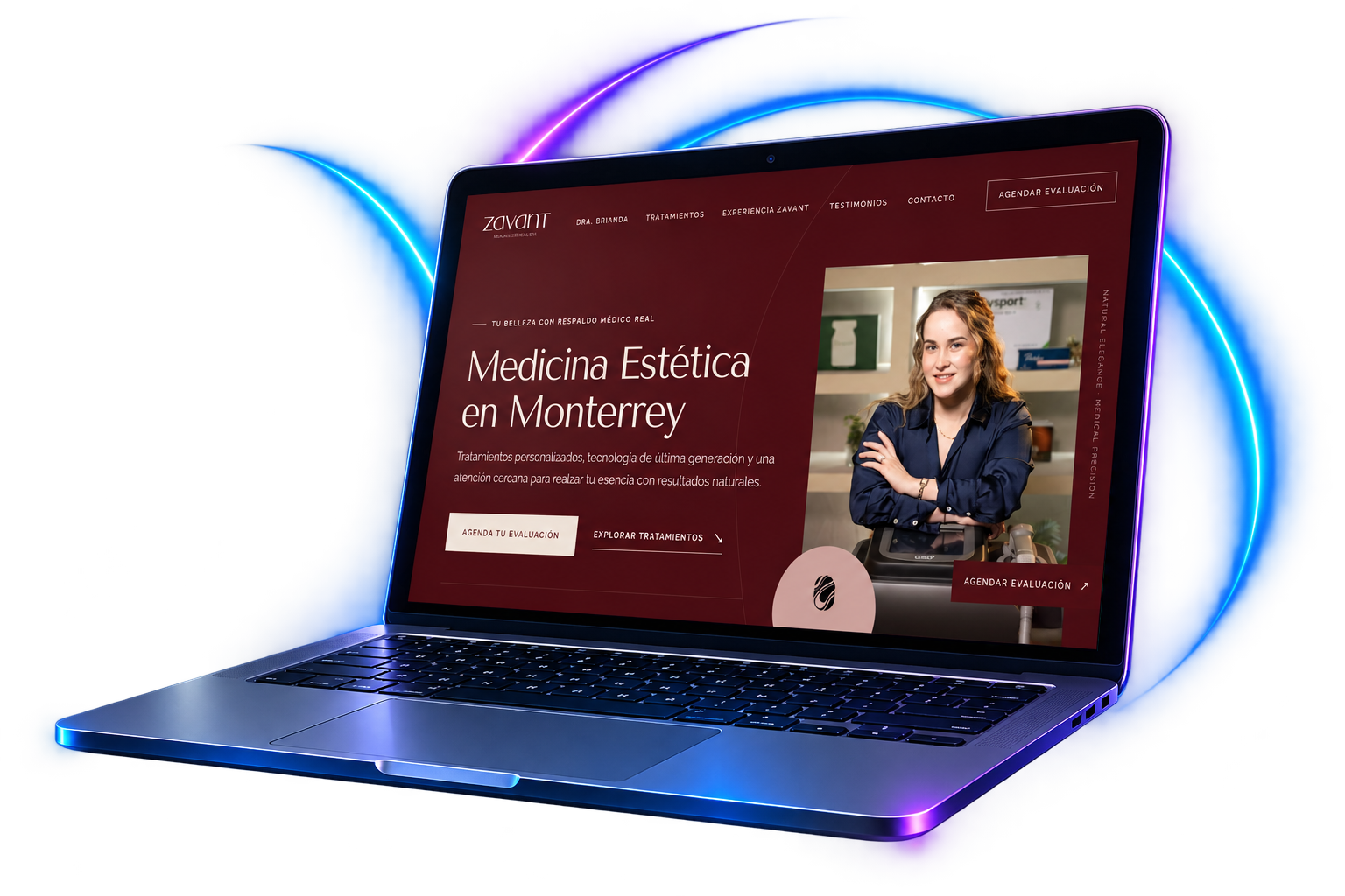 Proyecto web Zavant Med SPA desarrollado por Nuvex